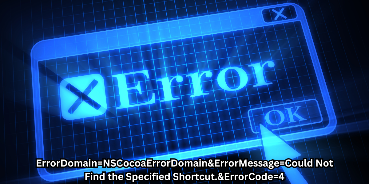 ErrorDomain=NSCocoaErrorDomain&ErrorMessage=Could Not Find the Specified Shortcut.&ErrorCode=4